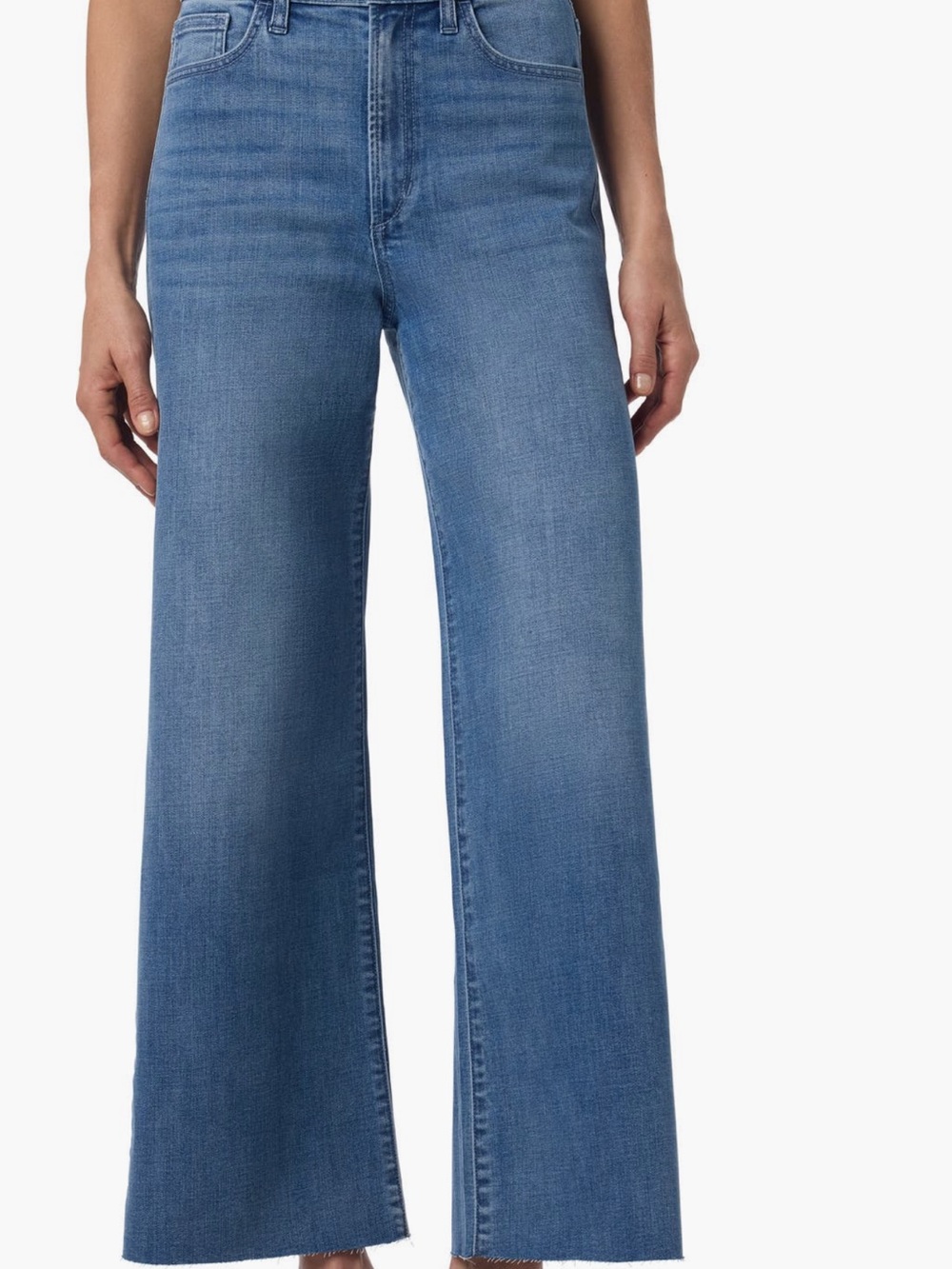 Joe’s High-Rise Wide Leg Ankle Jean with Raw hem